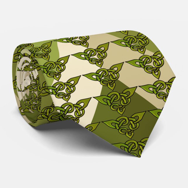 Triangel Celtic Knot Repetera över Jumbo Zigzag Slips (Rullad)