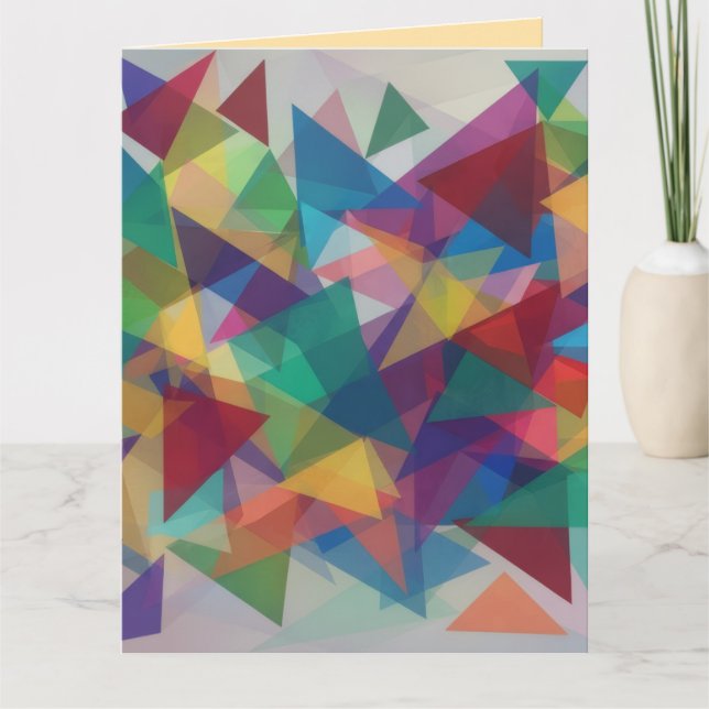 Triangel designad  kort (Framsida)