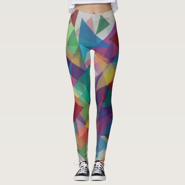 Triangel designad leggings (Framsida)