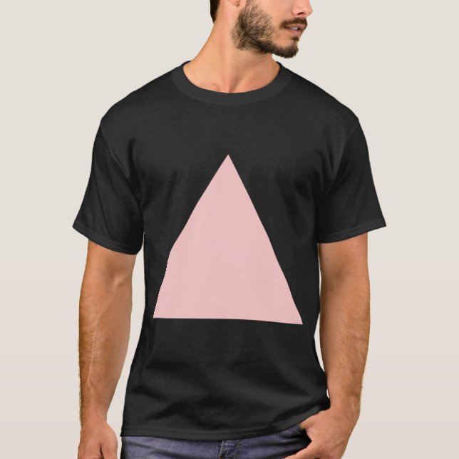 Triangel - Fäst Rosa T Shirt (Framsida)