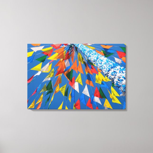 Triangel Flagg Dekoration Canvastryck (Framsida)