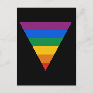 Triangel gay pride vykort