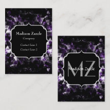 Triangel Geometric Lila Smoky Galaxy Monogram