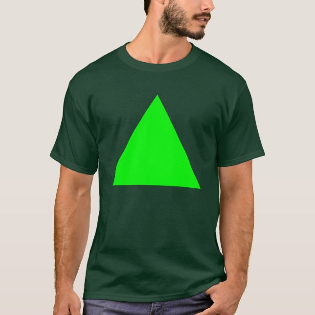 Triangel - Grönt T-shirt (Framsida)