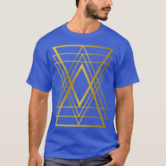 Triangel Guld T Shirt