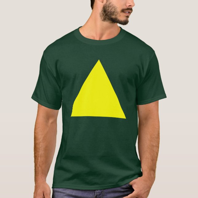 Triangel - Gult T-shirt (Framsida)