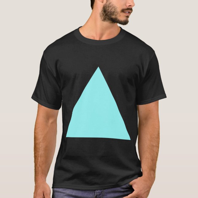 Triangel - isblått tee shirt (Framsida)
