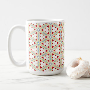 Triangel kärlek kaffemugg