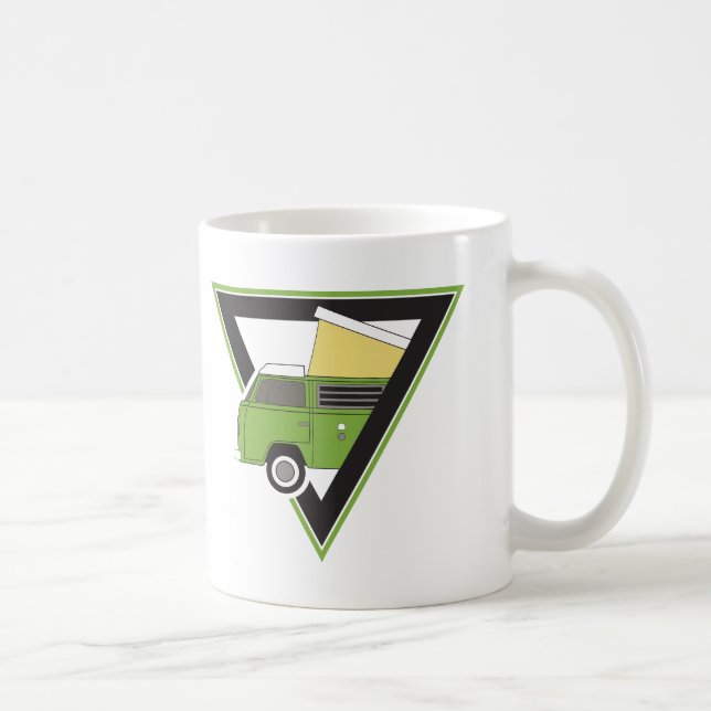 triangel, klassisk grönt, kamper, van kaffemugg (Höger)