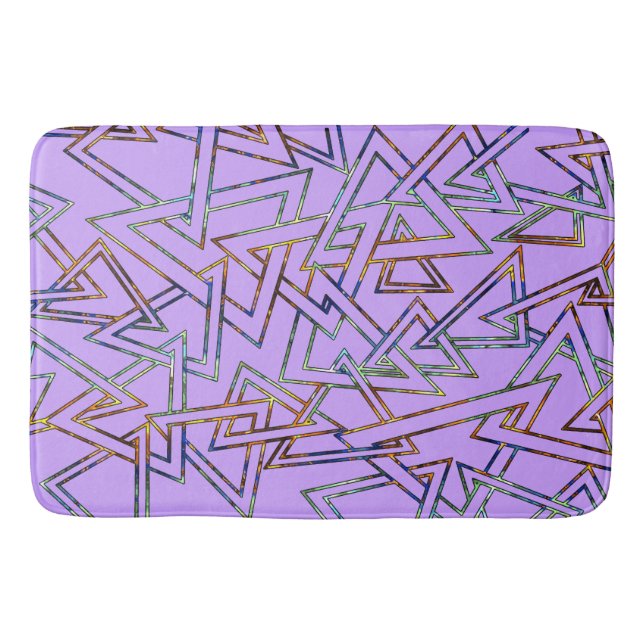 Triangel Mönster kontur + rygg. & idéer Badrumsmatta (Framsidan)