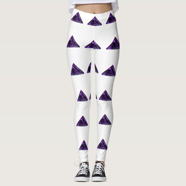 Triangel Mönster Leggings (Framsida)
