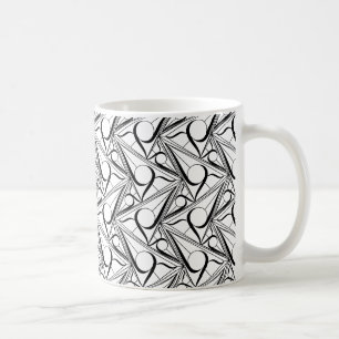 Triangel mönster med cirkel kaffemugg