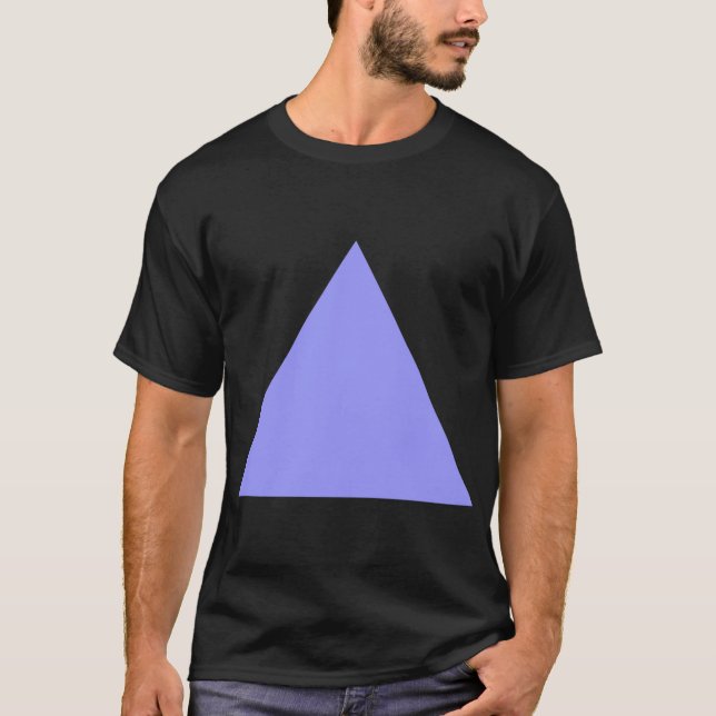 Triangel - Pastellblå Tee Shirt (Framsida)