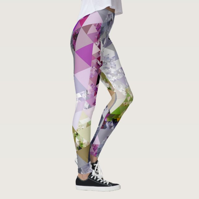 Triangel, sömlös mönster IV + dina idéer Leggings (Höger)
