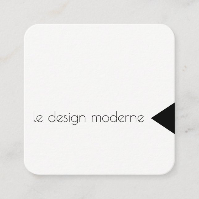 Triangelaccent Fyrkantigt Visitkort (Framsida)