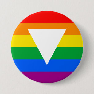 Triangeldesign för gay pride knapp