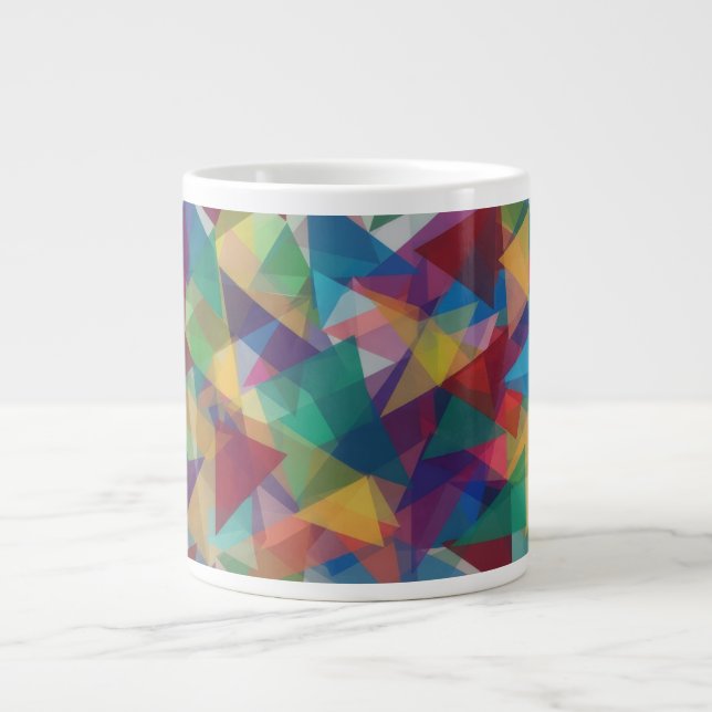 Triangelformad Jumbo Mugg (Framsidan)