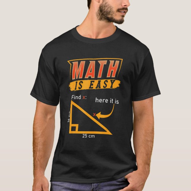 Triangelgeometri Math är lätt att hitta X här det  T Shirt (Framsida)