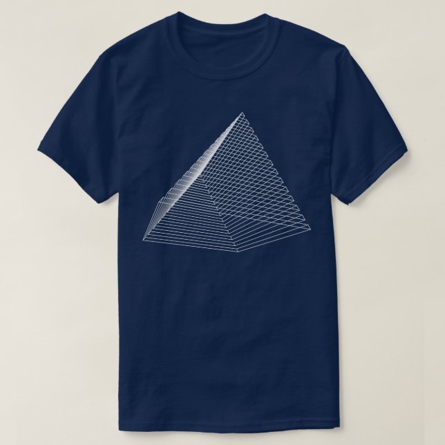 triangelgeometrisk 3d-design t shirt (Design framsida)