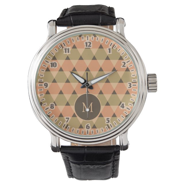 Triangelmönster Armbandsur (Framsida)
