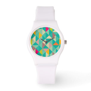 Triangelmönster Armbandsur