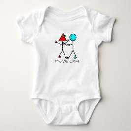 triangeln för jiujitsubjj kväv bebisbodysuiten tee shirt