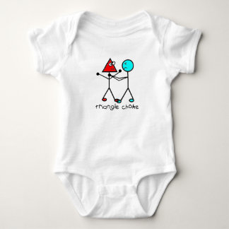 triangeln för jiujitsubjj kväv bebisbodysuiten tee shirt