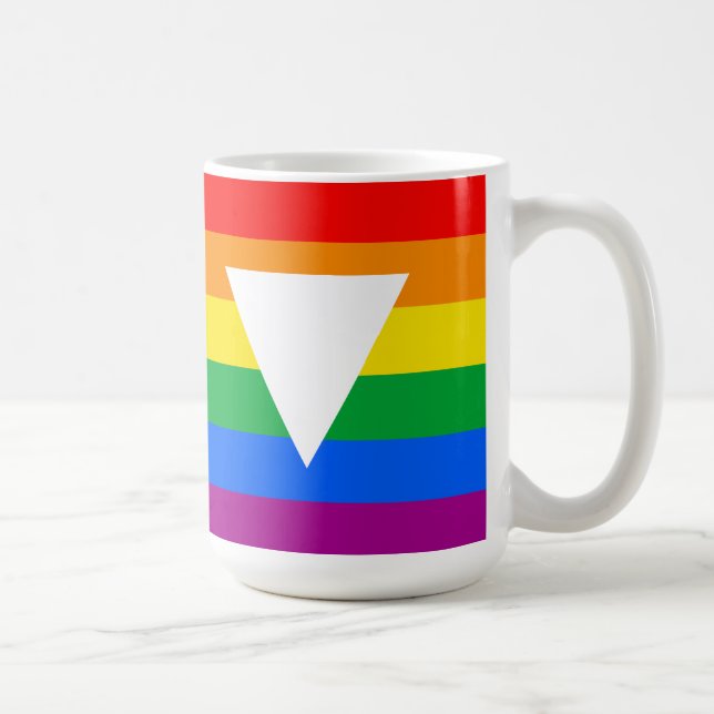 Triangeln Gay pride Kaffemugg (Höger)