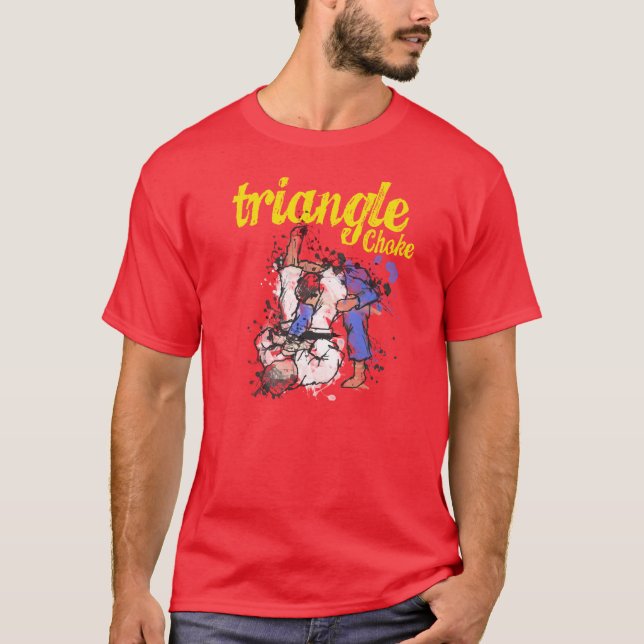 Triangeln kväv T-tröja Tee Shirt (Framsida)