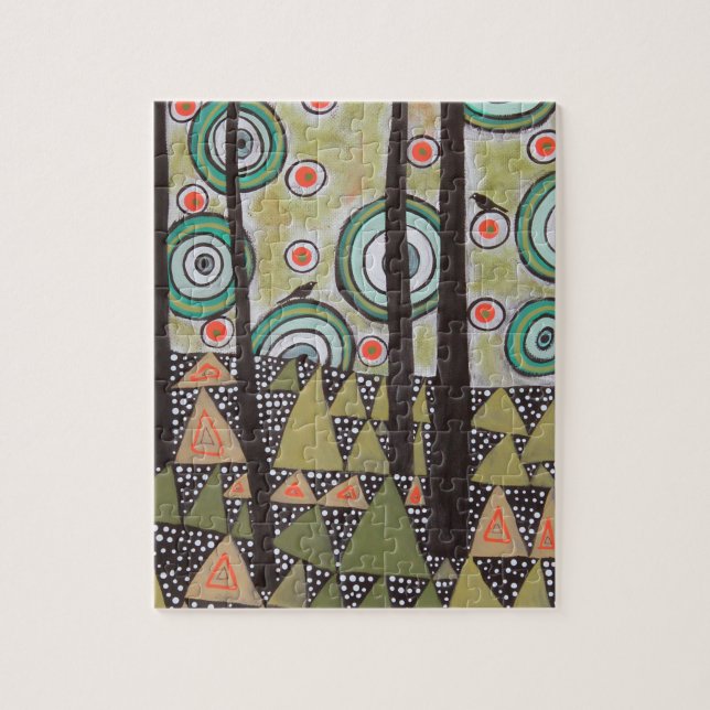 Triangeln landskap design pussel (Vertikal)