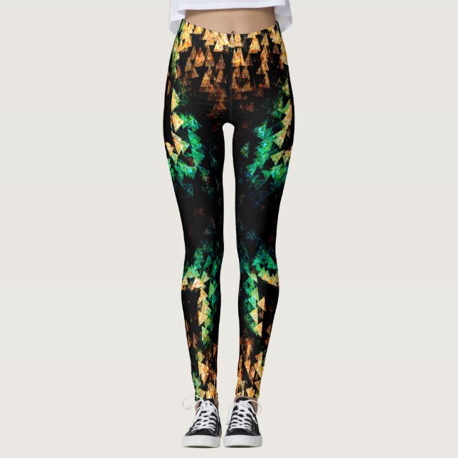 Triangelns abstrakt leggings (Framsida)