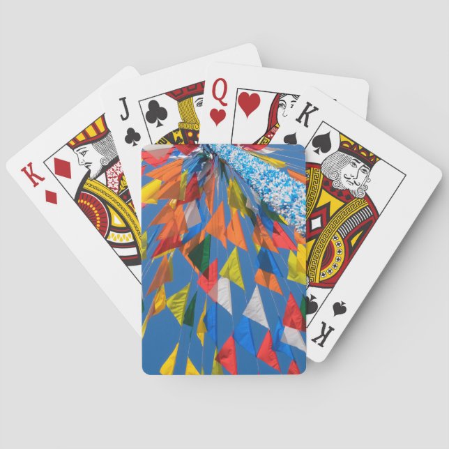 Triangelns Flagga, Dekoration Casinokort (Baksidan)
