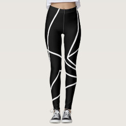 Triangelresa B & W Leggings