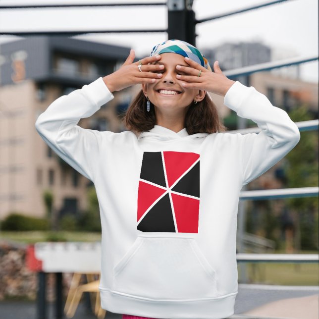 Triangelsegment T Shirt (red black triangle slices like pizza slice)