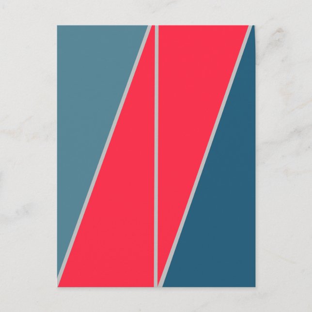 Trianglar Abstrakt Geometrisk Design Vykort (Framsida)
