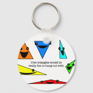 Trianglar är roliga! Keychain Nyckelring