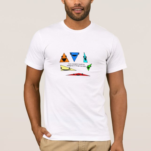 Trianglar är roliga! tröja (Framsida)