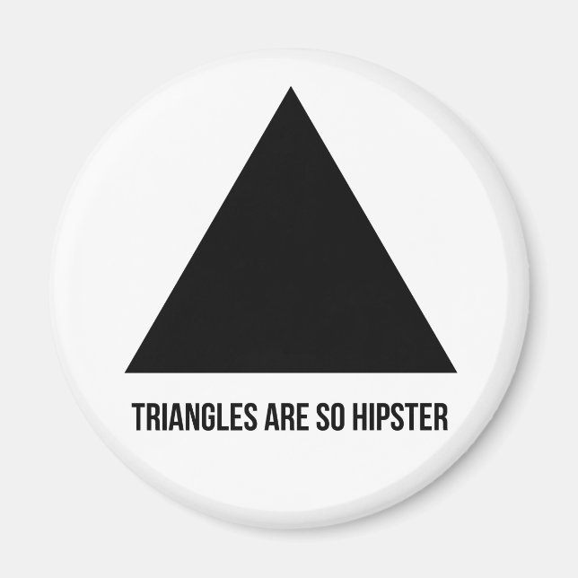 trianglar är så hipster magnet (Framsidan)