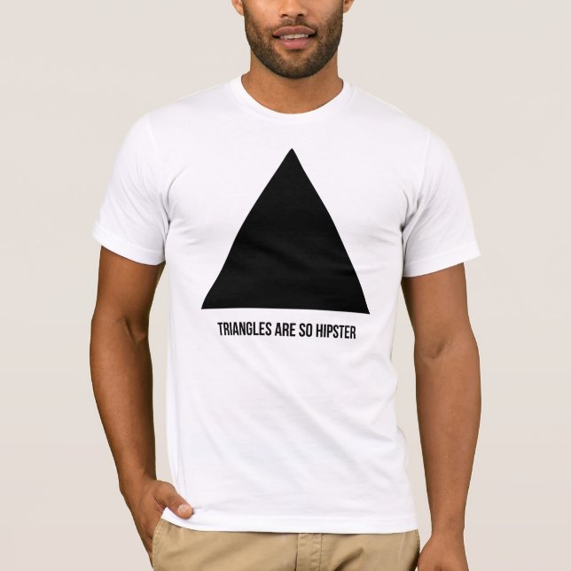 trianglar är så hipster tee (Framsida)