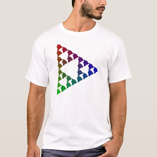 Trianglar av den Hawaii ön Tee Shirt (Framsida)