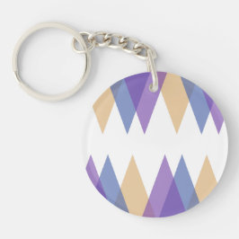 Trianglar för lila, blått och gult