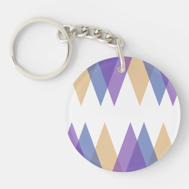 Trianglar för lila, blått och gult (Framsidan)