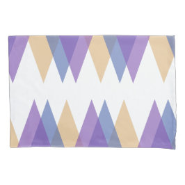 Trianglar för lila, blått och gult