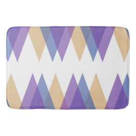 Trianglar för lila, blått och gult badrumsmatta