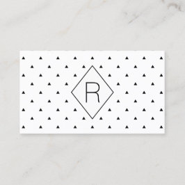 Trianglar för mönster | för svart vit för elegant visitkort