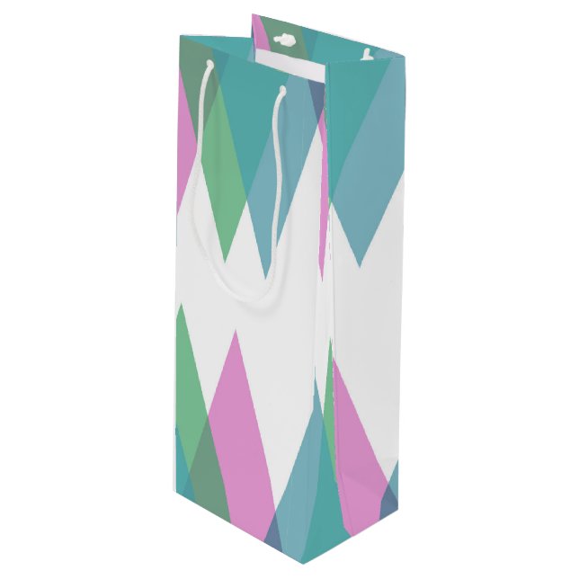 Trianglar för rosa och grönt (Framsidan Vinklad)