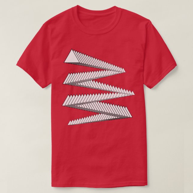 Trianglar geometrisk design t shirt (Design framsida)
