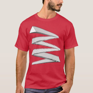 Trianglar geometrisk design t shirt