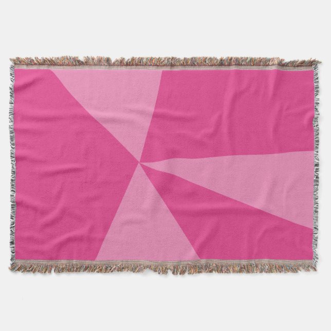 Trianglar, geometrisk mönster filt (Framsidan)