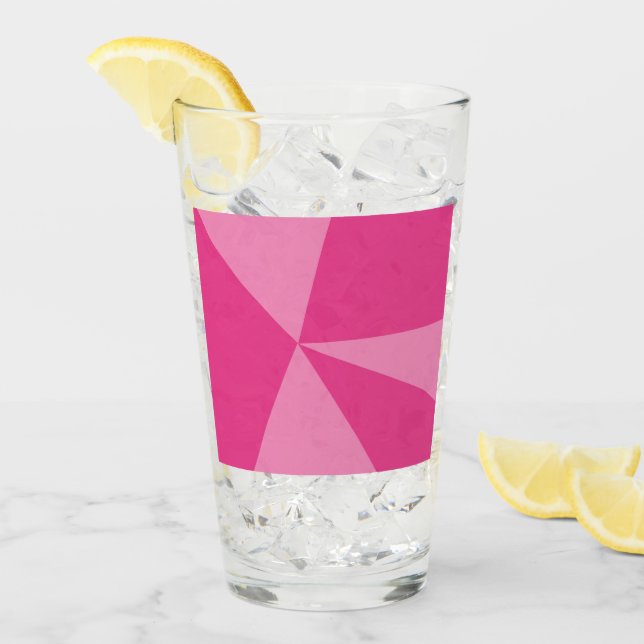 Trianglar, geometrisk mönster glaskopp (Framsida Ice)